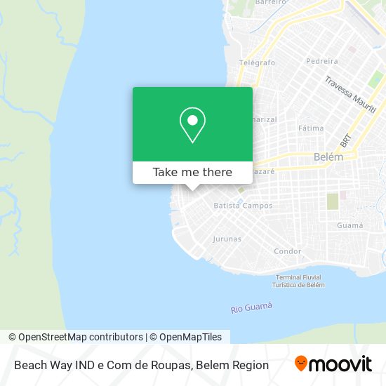 Beach Way IND e Com de Roupas map