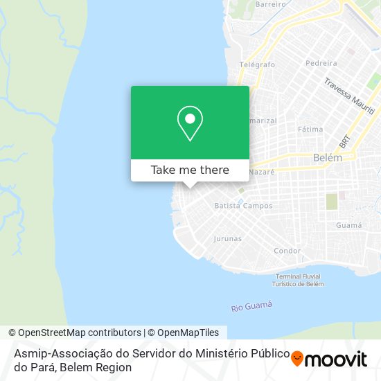 Mapa Asmip-Associação do Servidor do Ministério Público do Pará