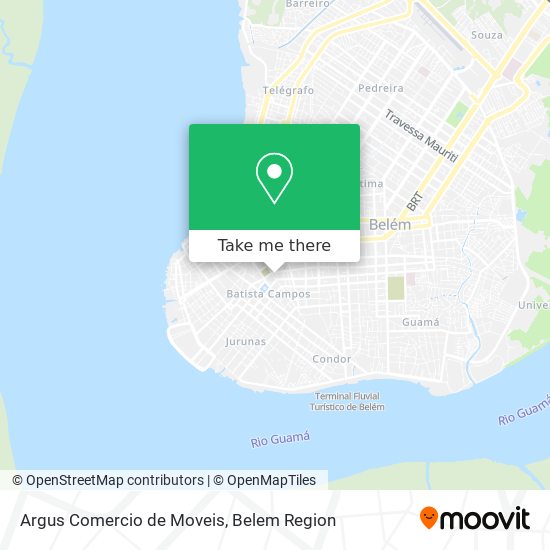 Mapa Argus Comercio de Moveis