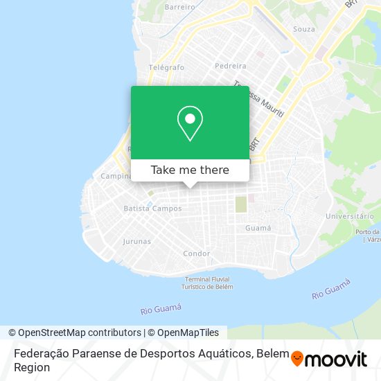 Federação Paraense de Desportos Aquáticos map