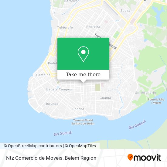 Mapa Ntz Comercio de Moveis