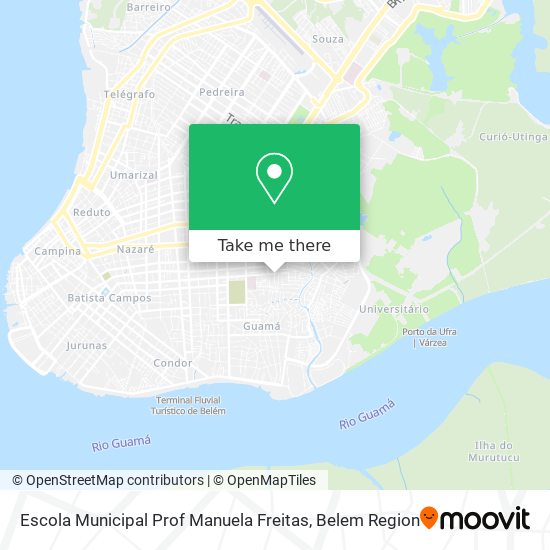 Mapa Escola Municipal Prof Manuela Freitas