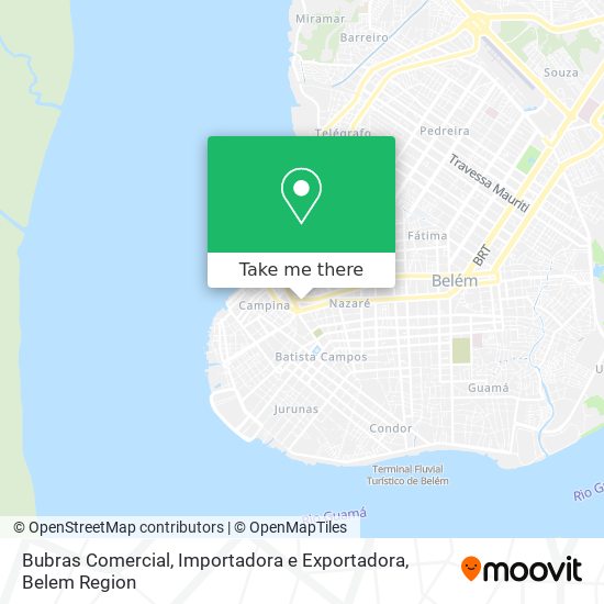 Bubras Comercial, Importadora e Exportadora map