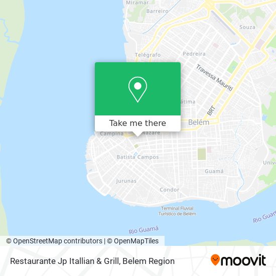 Mapa Restaurante Jp Itallian & Grill