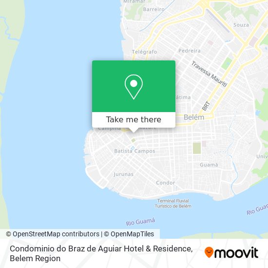 Mapa Condominio do Braz de Aguiar Hotel & Residence