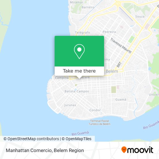 Manhattan Comercio map