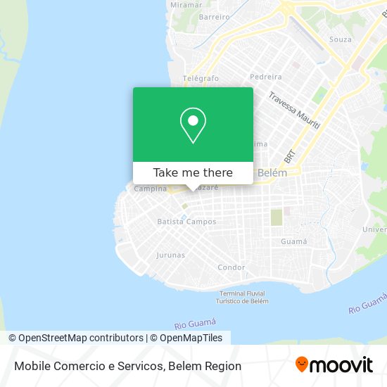 Mapa Mobile Comercio e Servicos