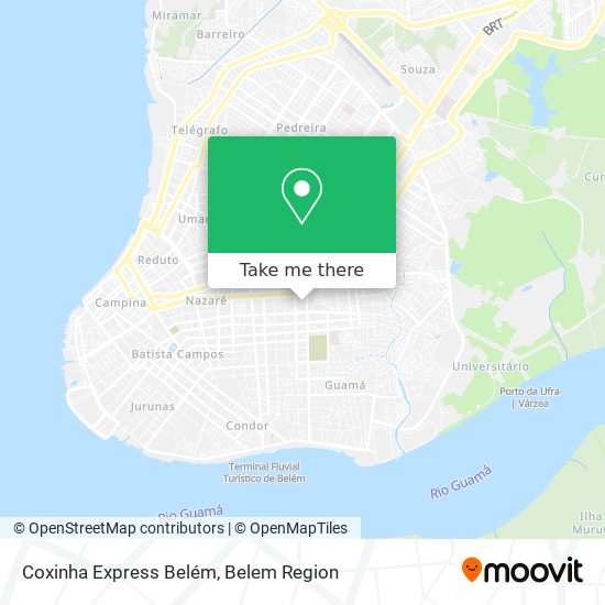 Coxinha Express Belém map