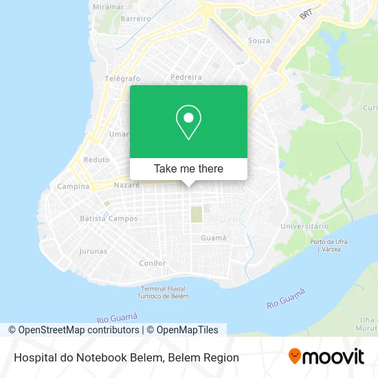 Hospital do Notebook Belem map