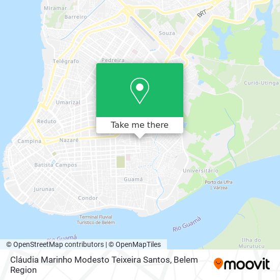 Cláudia Marinho Modesto Teixeira Santos map