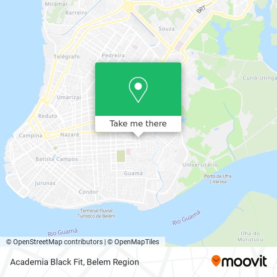 Mapa Academia Black Fit