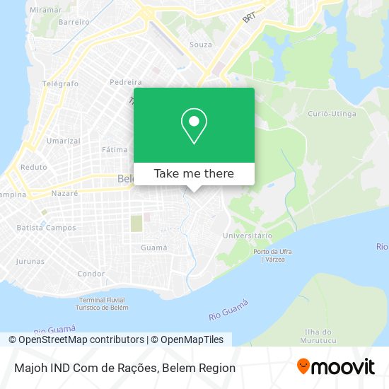 Majoh IND Com de Rações map