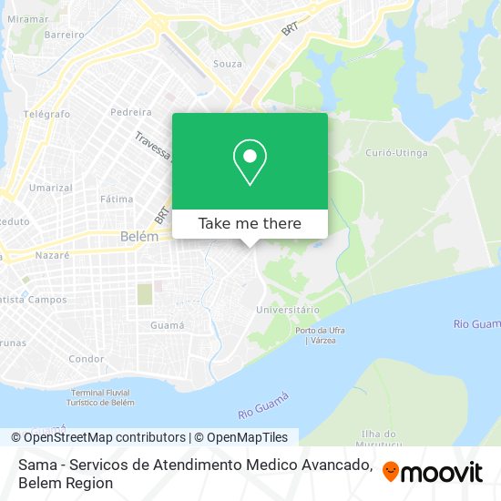 Sama - Servicos de Atendimento Medico Avancado map