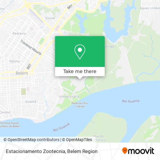 Estacionamento Zootecnia map