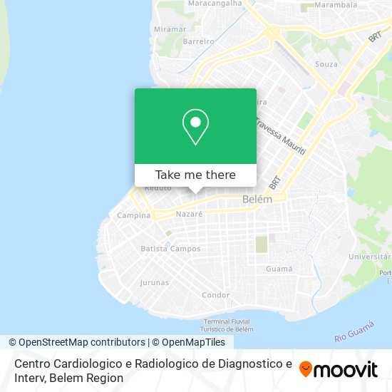 Centro Cardiologico e Radiologico de Diagnostico e Interv map