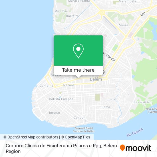 Corpore Clínica de Físioterapia Pilares e Rpg map