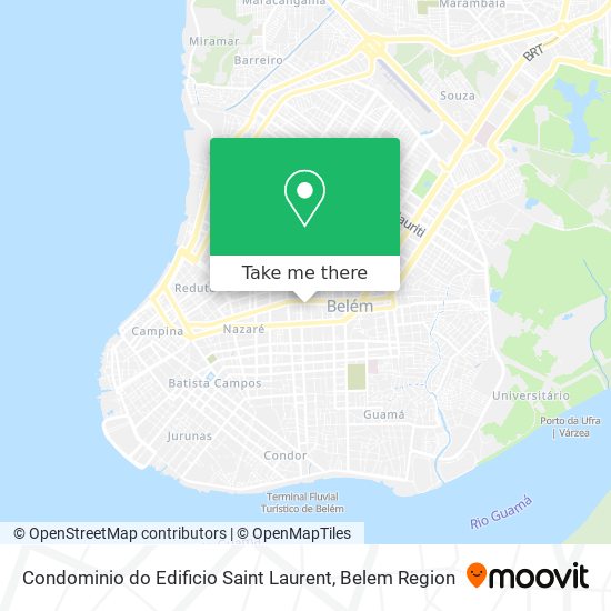 Mapa Condominio do Edificio Saint Laurent