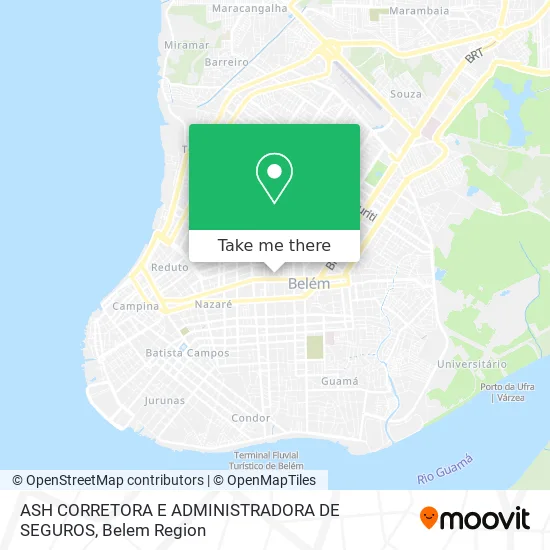 ASH CORRETORA E ADMINISTRADORA DE SEGUROS map