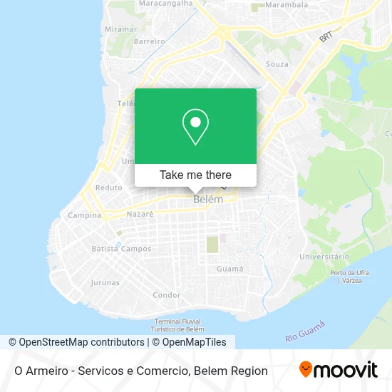 O Armeiro - Servicos e Comercio map