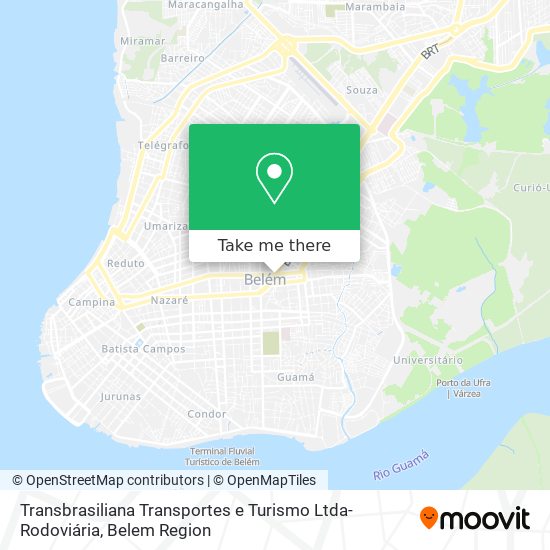 Mapa Transbrasiliana Transportes e Turismo Ltda-Rodoviária