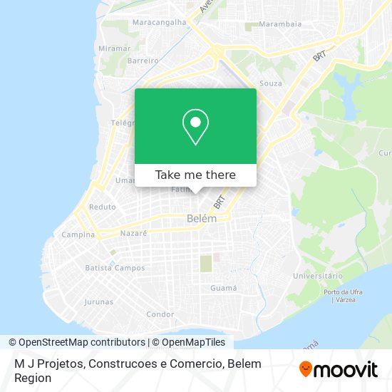 M J Projetos, Construcoes e Comercio map