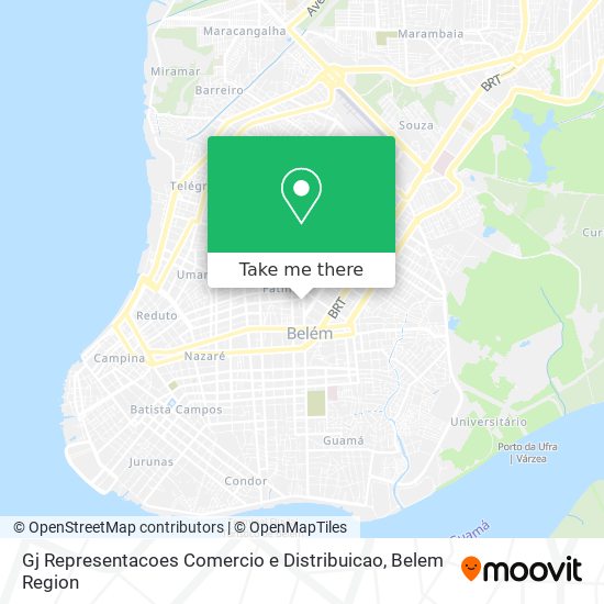 Gj Representacoes Comercio e Distribuicao map