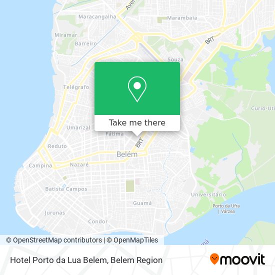 Hotel Porto da Lua Belem map