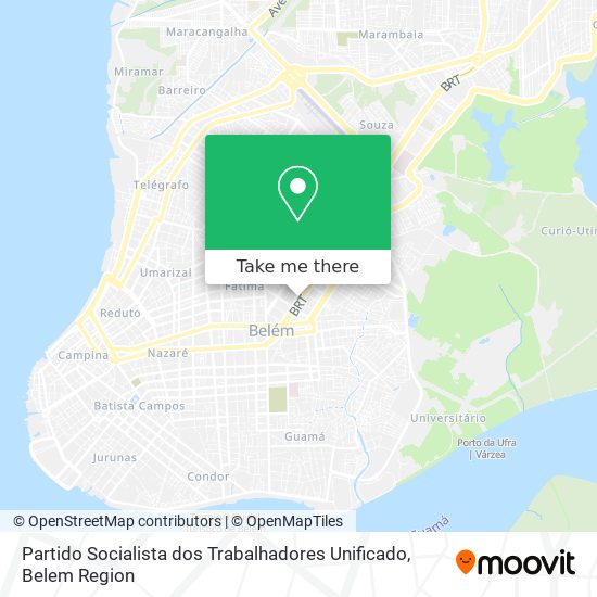 Mapa Partido Socialista dos Trabalhadores Unificado