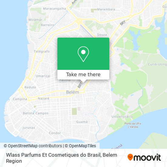 Wlass Parfums Et Cosmetiques do Brasil map