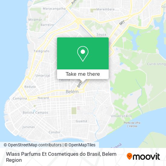 Mapa Wlass Parfums Et Cosmetiques do Brasil