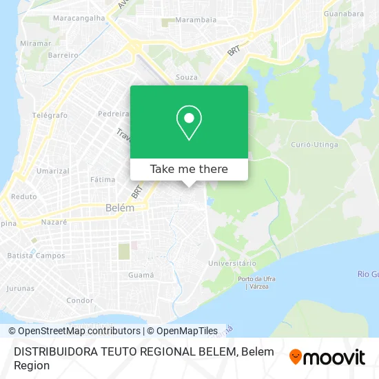 DISTRIBUIDORA TEUTO REGIONAL BELEM map