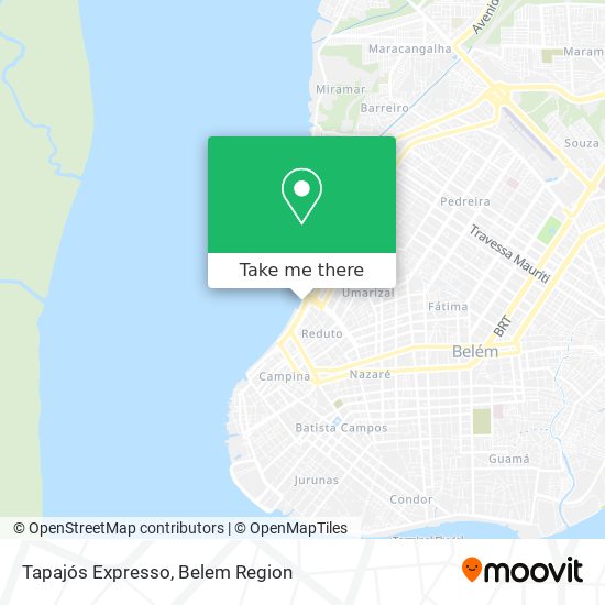 Tapajós Expresso map