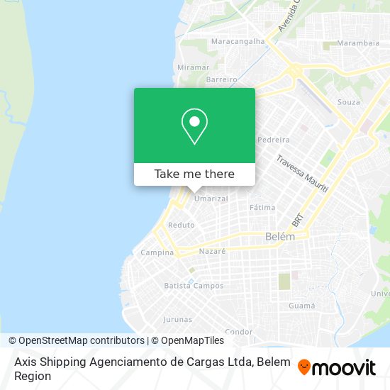 Mapa Axis Shipping Agenciamento de Cargas Ltda