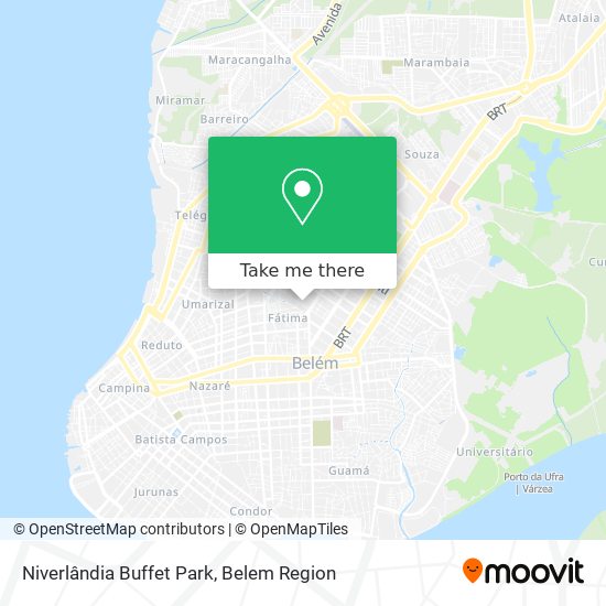 Niverlândia Buffet Park map