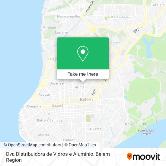 Dva Distribuidora de Vidros e Aluminio map