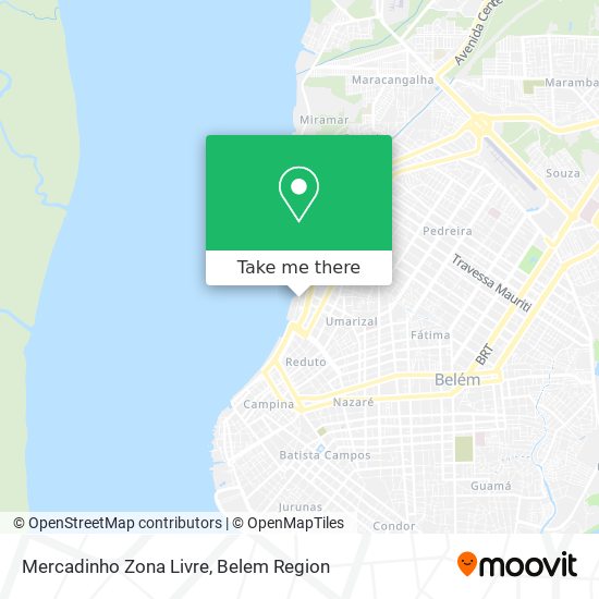 Mercadinho Zona Livre map