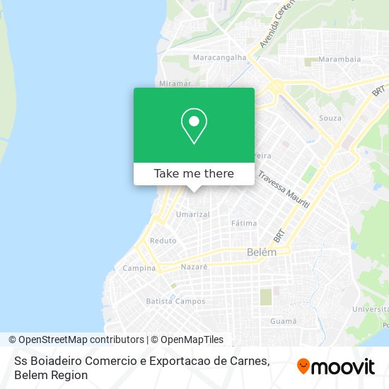 Ss Boiadeiro Comercio e Exportacao de Carnes map