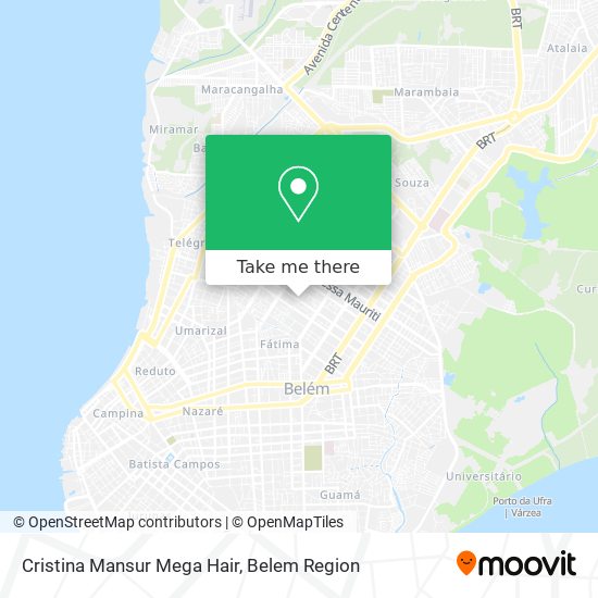 Cristina Mansur Mega Hair map