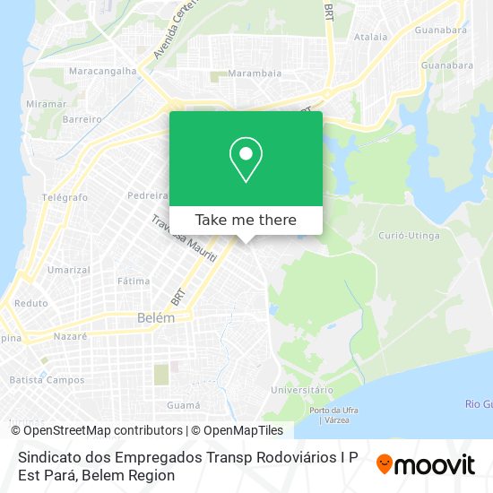 Mapa Sindicato dos Empregados Transp Rodoviários I P Est Pará