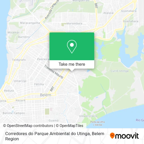Corredores do Parque Ambiental do Utinga map