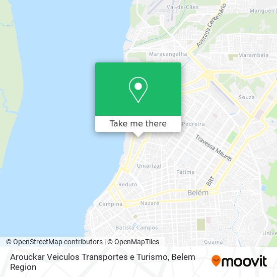 Mapa Arouckar Veiculos Transportes e Turismo