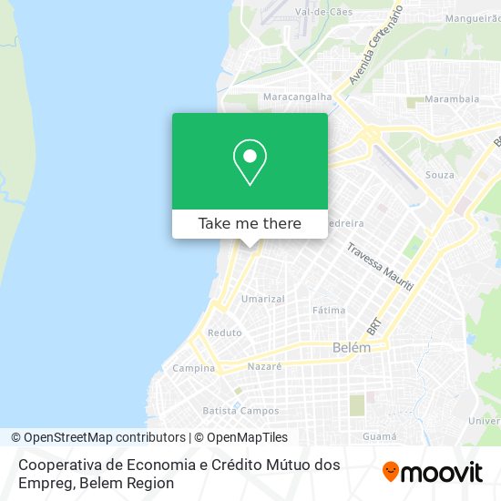 Cooperativa de Economia e Crédito Mútuo dos Empreg map