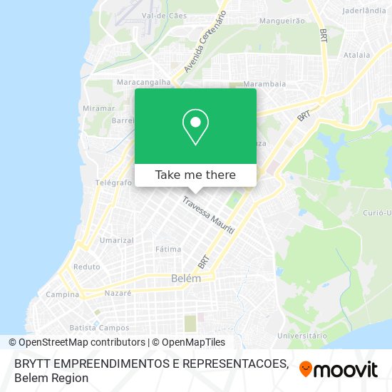 Mapa BRYTT EMPREENDIMENTOS E REPRESENTACOES