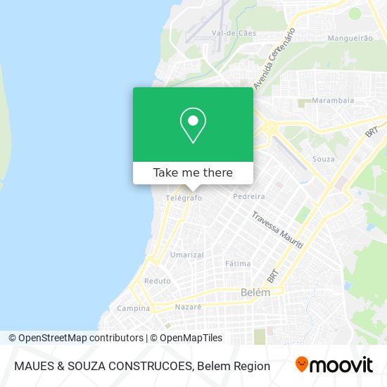 Mapa MAUES & SOUZA CONSTRUCOES