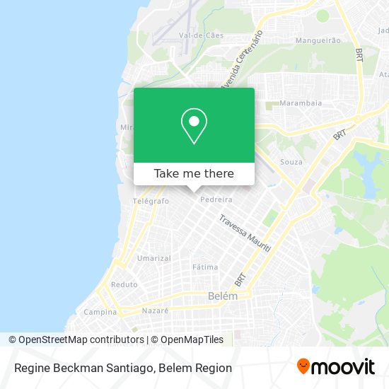 Regine Beckman Santiago map