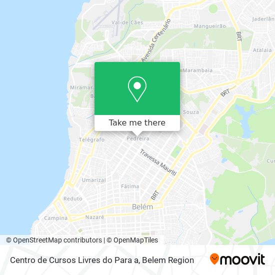 Centro de Cursos Livres do Para a map