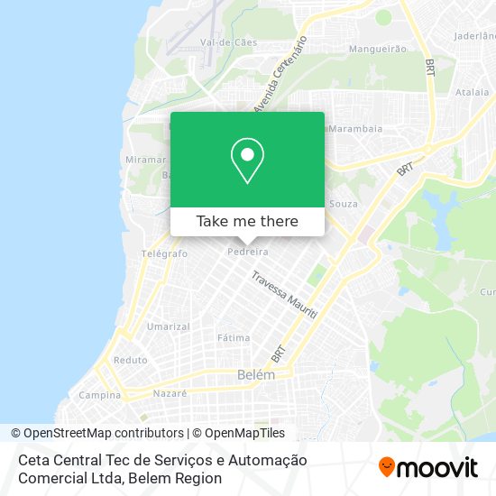 Ceta Central Tec de Serviços e Automação Comercial Ltda map