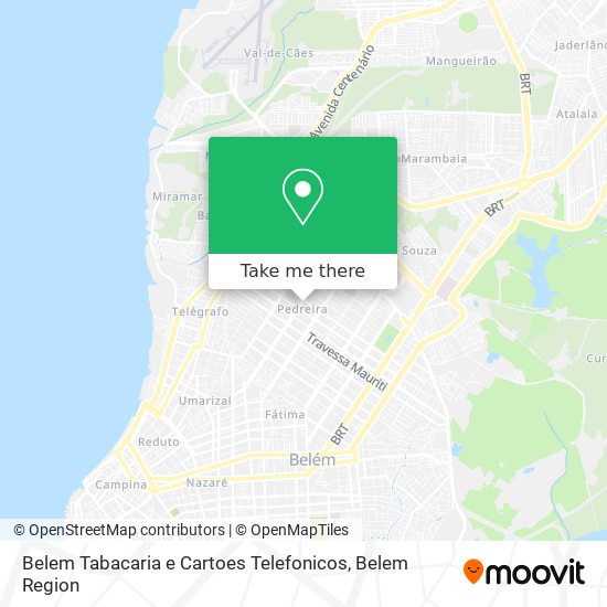 Belem Tabacaria e Cartoes Telefonicos map