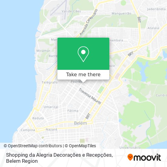 Shopping da Alegria Decorações e Recepções map