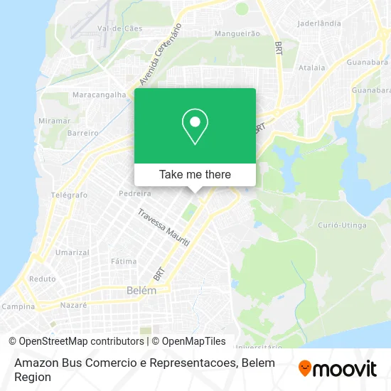 Amazon Bus Comercio e Representacoes map